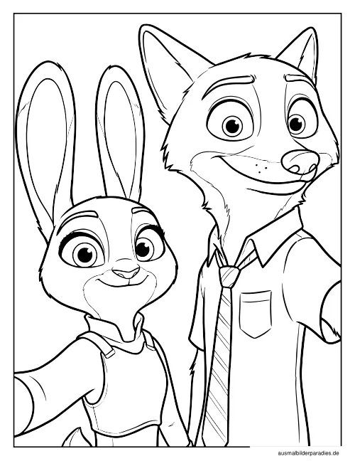 Zootopia Ausmalbild 19 - kostenlos zum Ausdrucken