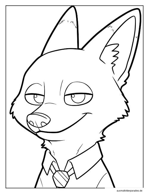 Zootopia Ausmalbild 22 - kostenlos zum Ausdrucken