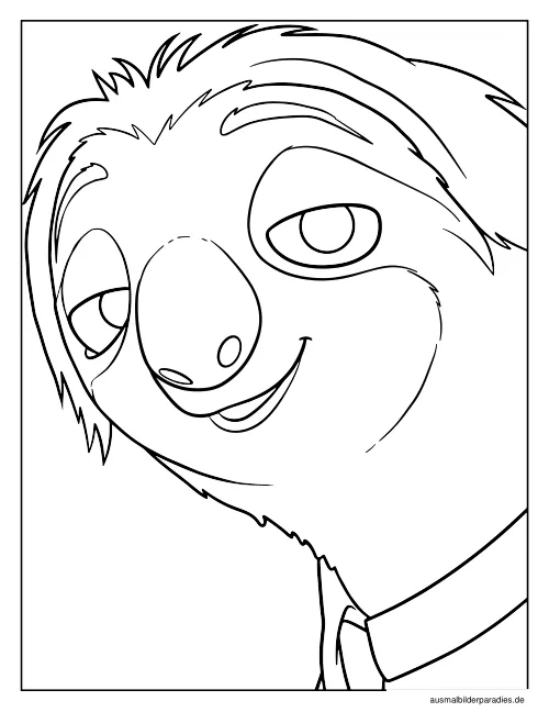Zootopia Ausmalbild 6 - kostenlos zum Ausdrucken